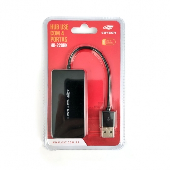 HUB USB 2.0 4 PORTAS HU-220BK C3TECH