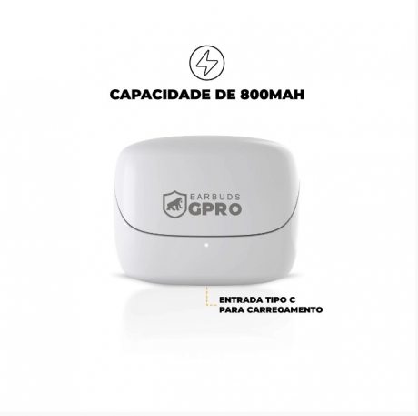 EARBUDS - FONE DE OUVIDO SEM FIO GPRO TWS - COM CANCELAMENTO DE RUÍDO - GSHIELD