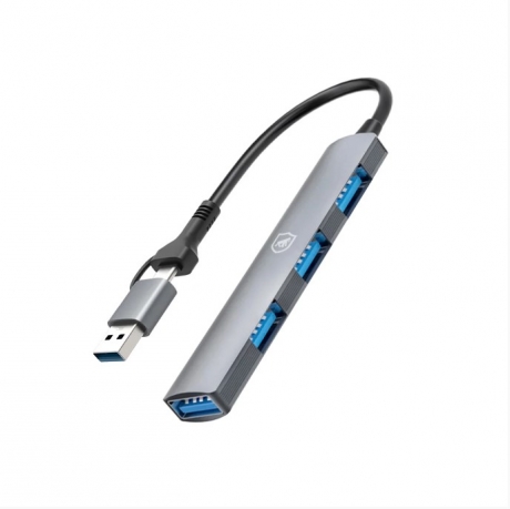 ADAPTADOR HUB USB-C / USB-A 4 EM 1 - GSHIELD