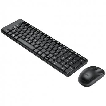 KIT TECLADO E MOUSE SEM FIO MK220 PRETO LOGITECH